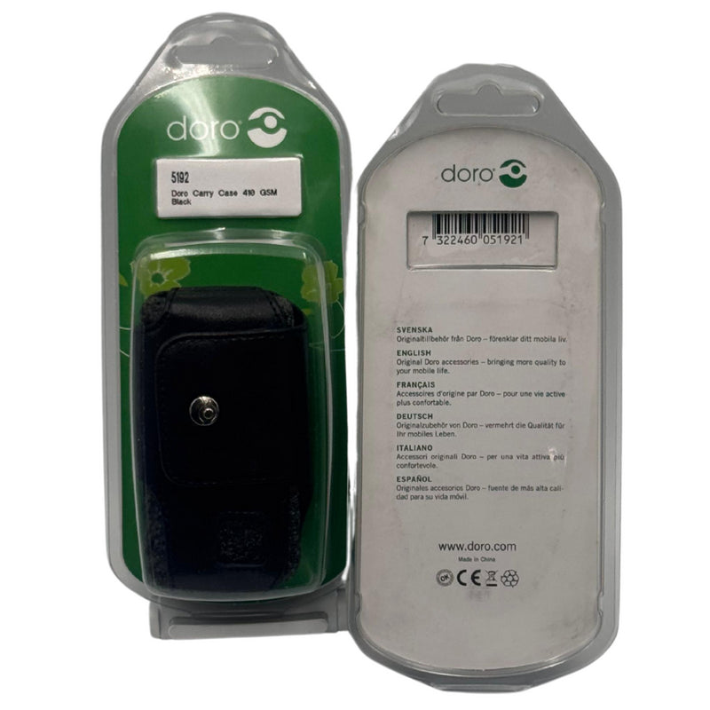 Genuine Doro Black Horizontal Pouch Pocket Case Cover for 409 410