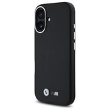 BMW M Smooth Full Wrapped Metal Case with MagSafe for iPhone 16 6.1" Black - BMHCP16S23PMWK