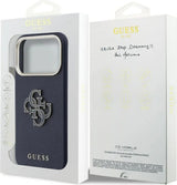 Guess FW Resin Big 4G Logo Case for iPhone 17 Pro 6.3" Blue - GUHCP17L5PS4RGGB