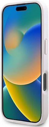 Guess Leather Metal Logo Strass Crossbody Case for iPhone 16 Pro Max 6.9" Pink - GUHCP16XP4TDSCPP