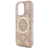 Guess IML Peony On 4G Background Case with MagSafe for iPhone 16 Pro 6.3" Pink - GUHMP16LH4PYEEP