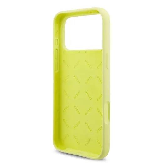 Guess Liquid Silicone 4G Metal Logo Case for iPhone 17 Pro Max 6.9" Yellow - GUHCP17XSC4GLMY