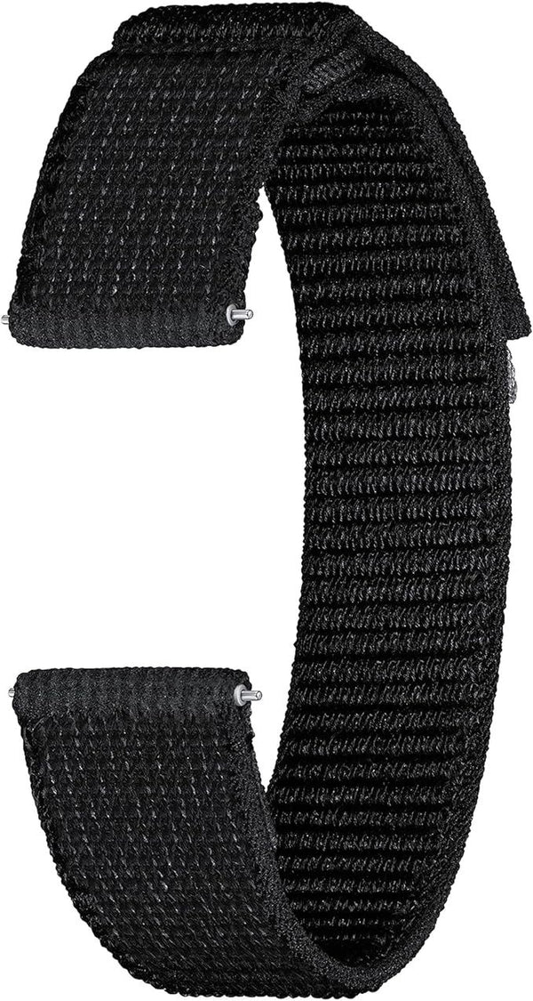 Samsung Galaxy Watch 4/5/6 One Click Fabric Band 20mm S/M Black - ET-SVR93SBEGEU