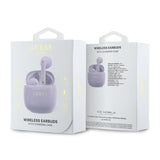 Guess Printed Classic Logo TWS Wireless Earphones Purple - GUTWSJ14ESGU