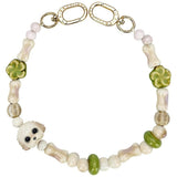 Nimmy Big Eye Cute Pet Teddy Mobile Phone Chain Bag Charm Ceramic Bracelet Brown - N-XDY-SL-014