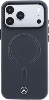 Mercedes Leather 3D MagSafe Case for iPhone 17/18 Pro Max 6.9" Anthracite - MEHMP18X25PEMMOA