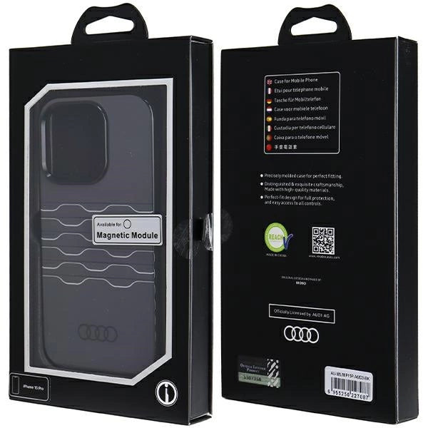 Audi IML Hard Case with MagSafe for iPhone 15 Pro 6.1" Black - AU-IMLMIP15P-A6/D3-BK