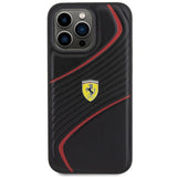 Ferrari Twist Metal Logo Case for iphone 15 Pro Max 6.7" Black - FEHCP15XPTWK