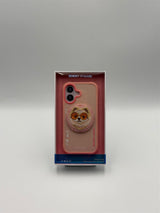 Nimmy Glass Cool Dog Face Case with Detachable MagSafe Grip Stand for iPhone 17 6.3" Pink - N-YJKM-CXZJ-IP17-031