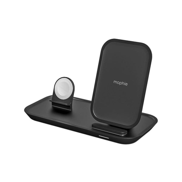 Mophie Qi 7.5W 2 in 1 Wireless Charging Stand Black UK Plug - 401305728