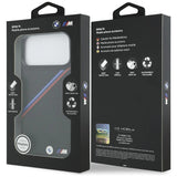 BMW M Tricolor Metal Logo Case with MagSafe for iPhone 17 Pro Max 6.9" Black - BMHMP17X25PCSPEK
