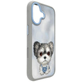 Nimmy Big Eye Cute Pet Yorkie Dog Case with MagSafe for iPhone 17 6.3" Grey Blue - N-XDY-IP17-027