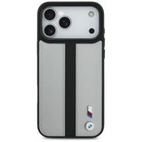 BMW M Perforated Stripe Logo Case with MagSafe for iPhone 17 Pro Max 6.9" Grey - BMHMP17X25PCPSGK
