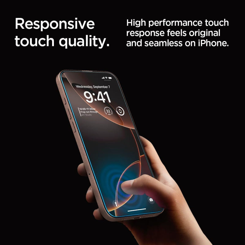 Spigen Glastr EZ Fit HD Screen Protector for iPhone 16 Pro Max 6.7" 2 Pack - AGL07907