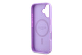 Guess PU Grained Classic Logo Case with MagSafe for iPhone 16 6.1" Purple - GUHMP16SPGHSMMU