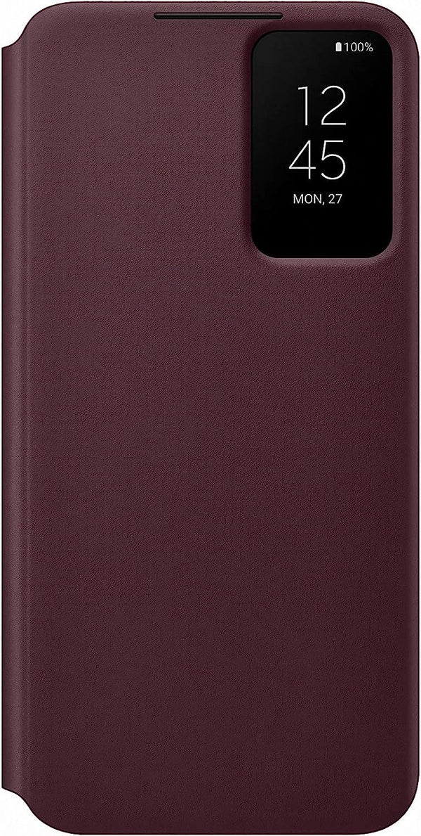 Samsung Galaxy S22 Plus Smart Clear View Cover Burgandy - EF-ZS906CEEGWW