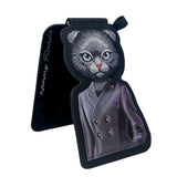 Nimmy Fashion & Cute Black Cat Series Embroidery Magnetic Stand with MagSafe Black - N-CXMC-ZJKT-03