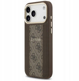 Guess 4G Stripe Case with MagSafe for iPhone 17 Pro Max 6.9" Brown - GUHMP17XPG4SEMCW