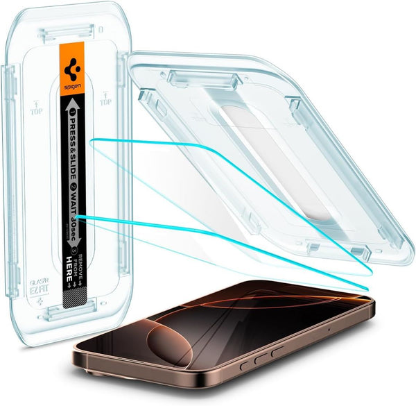 Spigen Glastr EZ Fit HD Screen Protector for iPhone 16 Pro Max 6.7" 2 Pack - AGL07907