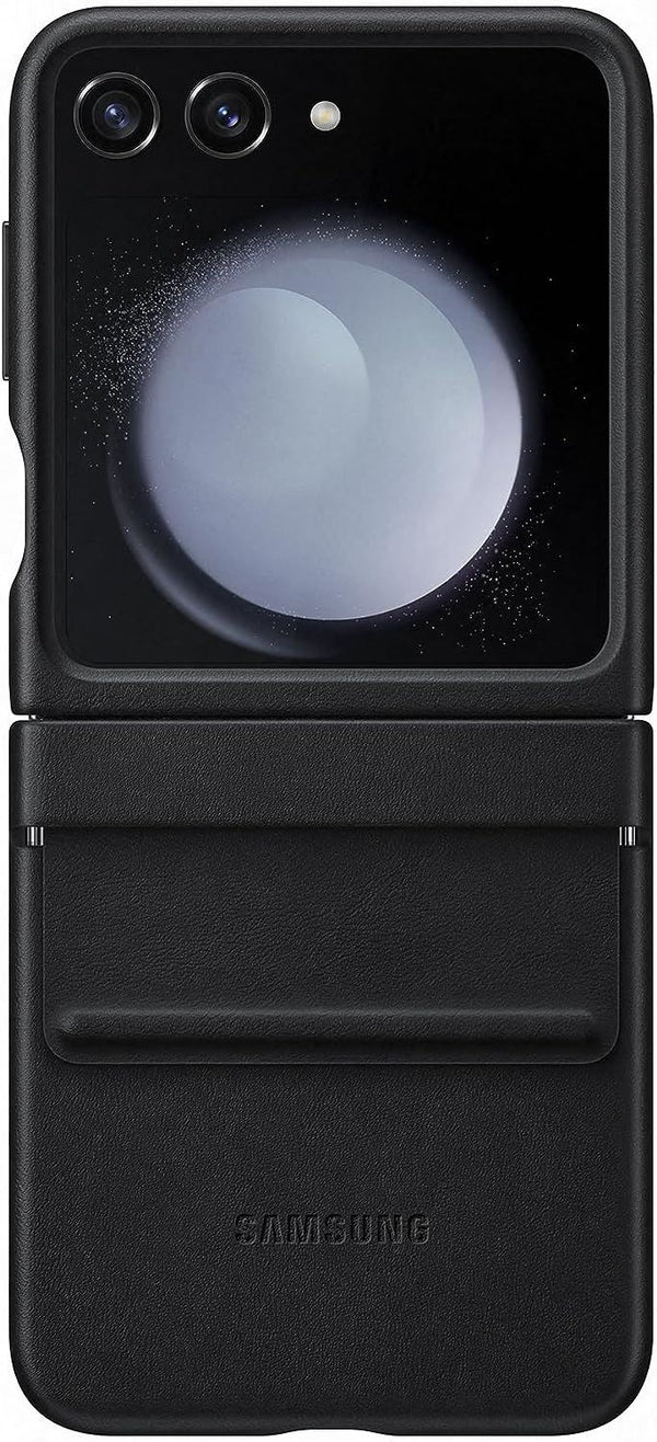 Samsung Galaxy Z Flip 5 Flap Eco Leather Case Black - EF-VF731PBEGWW