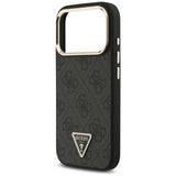 Guess 4G Triangle Logo Case with MagSafe for iPhone 17 Pro Max 6.9" Black Gold - GUHMP17XP4GTDGMK