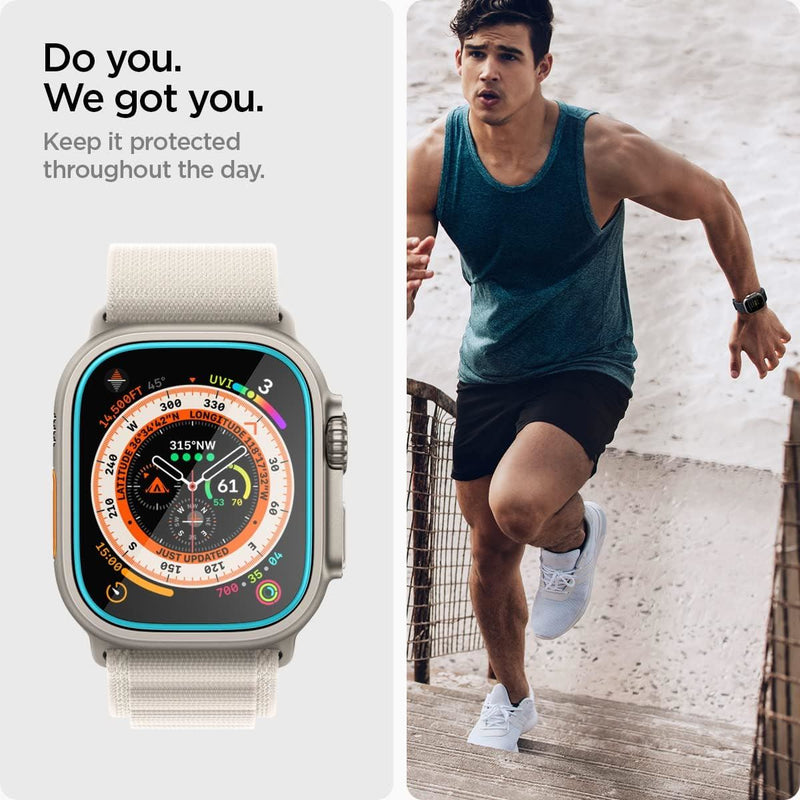 Spigen Glastr EZ Fit HD Screen Protector for Apple Watch Ultra Series 49mm 2 Pack - AGL05556