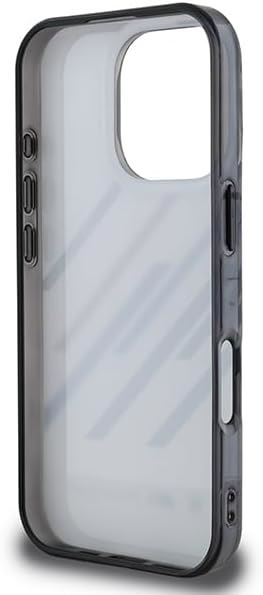 BMW Motorsport IML Random Stripes Case for iPhone 16 Pro Max 6.9" Grey - BMHCP16X23HTRAG