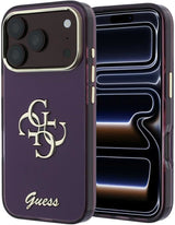 Guess IML 4G Script Metal Logo Case for iPhone 17/18 Pro 6.3" Burgundy - GUHCP18L5HC4MLSU