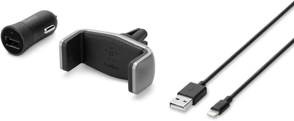 Belkin Travel Kit with Vent Holder/USB Car Charger/Cable - F5Z0626dsAPL