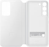 Samsung Galaxy S22 Smart Clear View Cover White - EF-ZS901CWEGWW