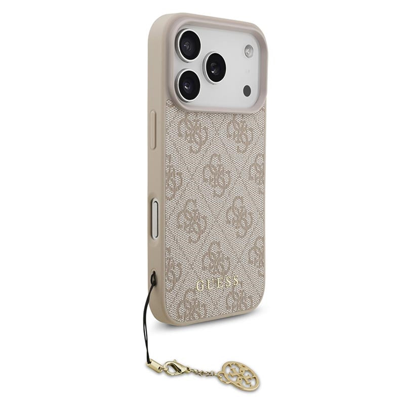 Guess 4G Charms Case for iPhone 17 Pro 6.3" Tone on Tone Pink - GUHMP17LGF4GCP