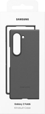 Samsung Galaxy Z Fold 6 Faux Leather/Kindsuit Case Grey - EF-VF956PJEGWW