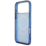 Guess IML Peony Dot Case with MagSafe for iPhone 17 Pro Max 6.9" Blue - GUHMP17X5HPOEDB