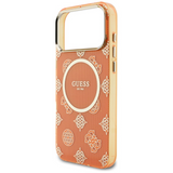 Guess IML Peony Dot Case with MagSafe for iPhone 17 Pro Max 6.9" Orange - GUHMP17X5HPOEDO