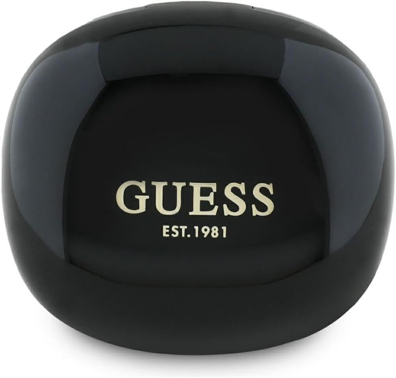 Guess Glossy Classic Logo TWS Wireless Earphones Black - GUTWST7FCEEK