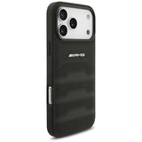 AMG Leather Debossed Lines Logo Case for iPhone 17 Pro Max 6.9" Black - AMHCP17XGSEBK