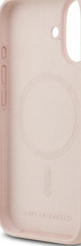Karl Lagerfeld Liquid Silicone Karl and Choupette with MagSafe Case for iPhone 17 6.3" Pink - KLHMP17SSCMKCRHP
