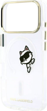 Karl Lagerfeld Peekaboo Logo Case with MagSafe for iPhone 17/18 Pro Max 6.9" Clear - KLHMP18X6HCPSCT