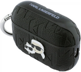 Karl Lagerfeld Monogram Karl and Choupette Head Case for AirPods Pro 3 Black - KLAP3PGKCPK