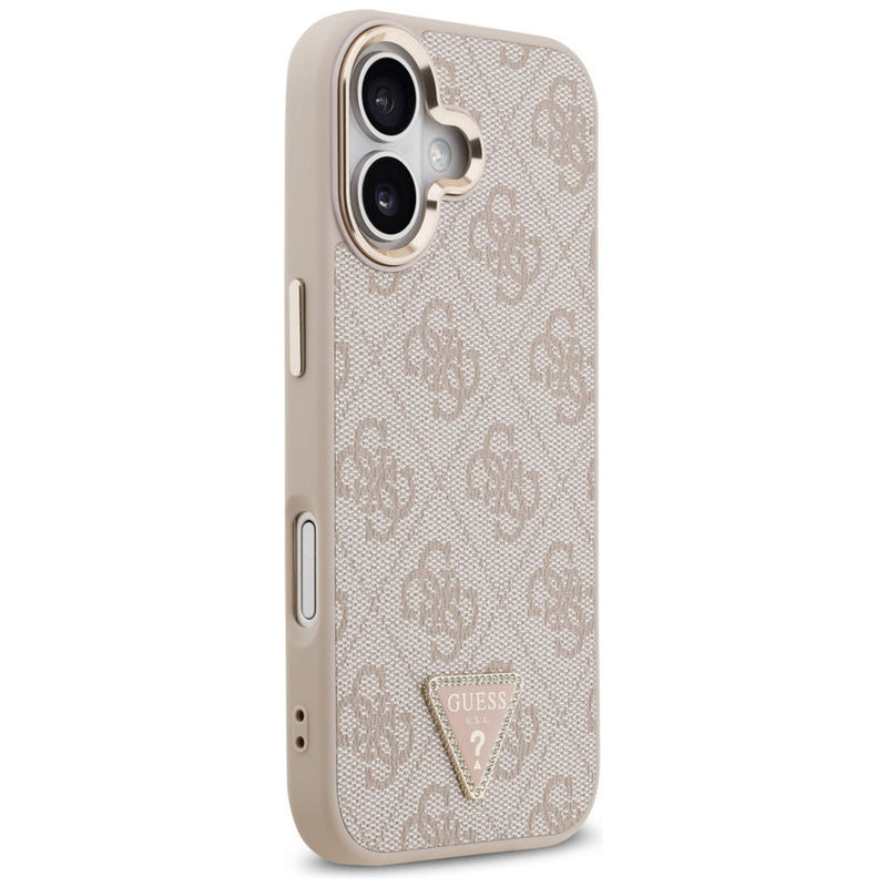 Guess 4G Triangle Logo Case with MagSafe for iPhone 17 6.3" Rose Gold - GUHMP17SP4GTDGMP