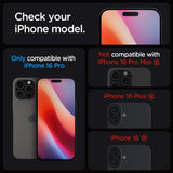 Spigen Glastr EZ Fit HD Screen Protector for iPhone 16 Pro 6.3" 1 Pack - AGL07935