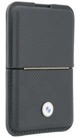 BMW Carbon Metal Logo Magnetic Card Holder with Stand Anthracite - BMOWMCS26PTKLG