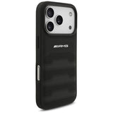 AMG Leather Debossed Lines Logo Case for iPhone 17 Pro 6.3" Black - AMHCP17LGSEBK