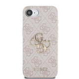 Guess PU 4G Metal Big Logo Case for iPhone 16e 6.1" Pink - GUHCPSE44GMGPI
