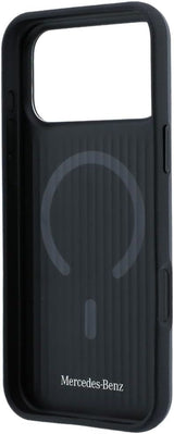 Mercedes Leather 3D MagSafe Case for iPhone 17/18 Pro 6.3" Anthracite - MEHMP18L25PEMMOA