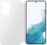Samsung Galaxy S22 Smart Clear View Cover White - EF-ZS901CWEGWW