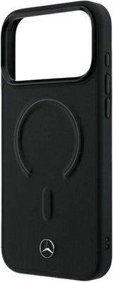 Mercedes Leather 3D MagSafe Case for iPhone 17/18 Pro 6.3" Black - MEHMP18L25PEMMOK