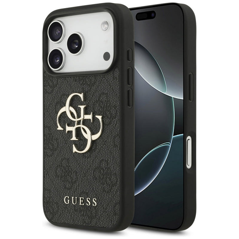 Guess 4G Big Logo Case for iPhone 17 Pro 6.3" Black - GUHCP17L4GMGGR