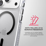 Tech21 Evo Crystal Case with MagSafe for iPhone 17/18 Pro 6.3" Clear Black - T21-11640