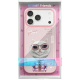 Nimmy Cool & Cute 2.0 White Rich & Beauty Cat Case with MagSafe for iPhone 17 Pro 6.3" Pink - N-KMLL-IP17-PRO-04
